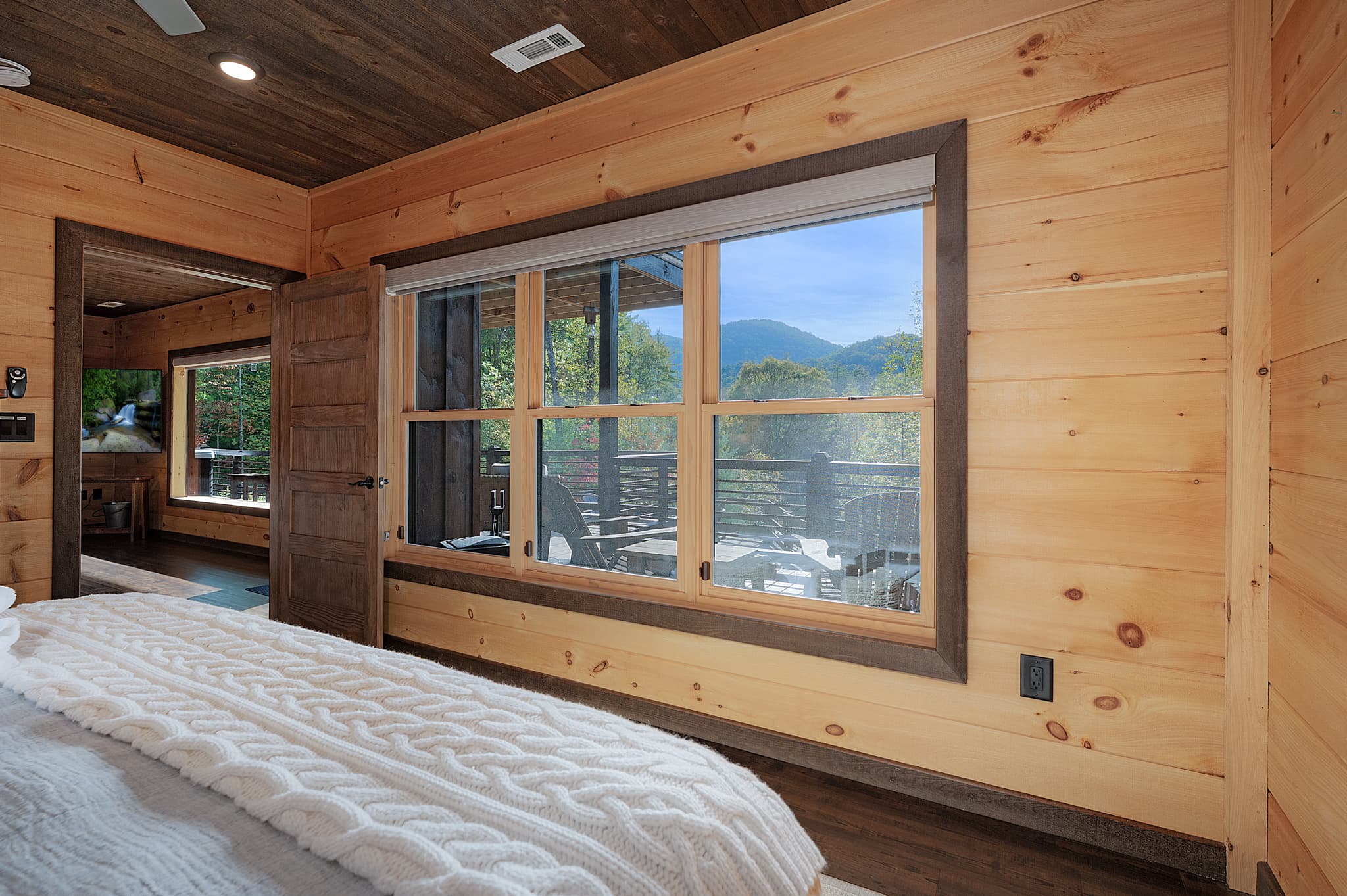 Mountain view from the bedroom